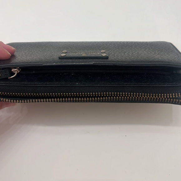 Kate Spade Wallet - Long Black Wallet with Gold Accents - Picture 10 of 12